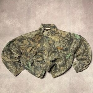 Vintage Realteee Camo Zip Up Harrington Jacket